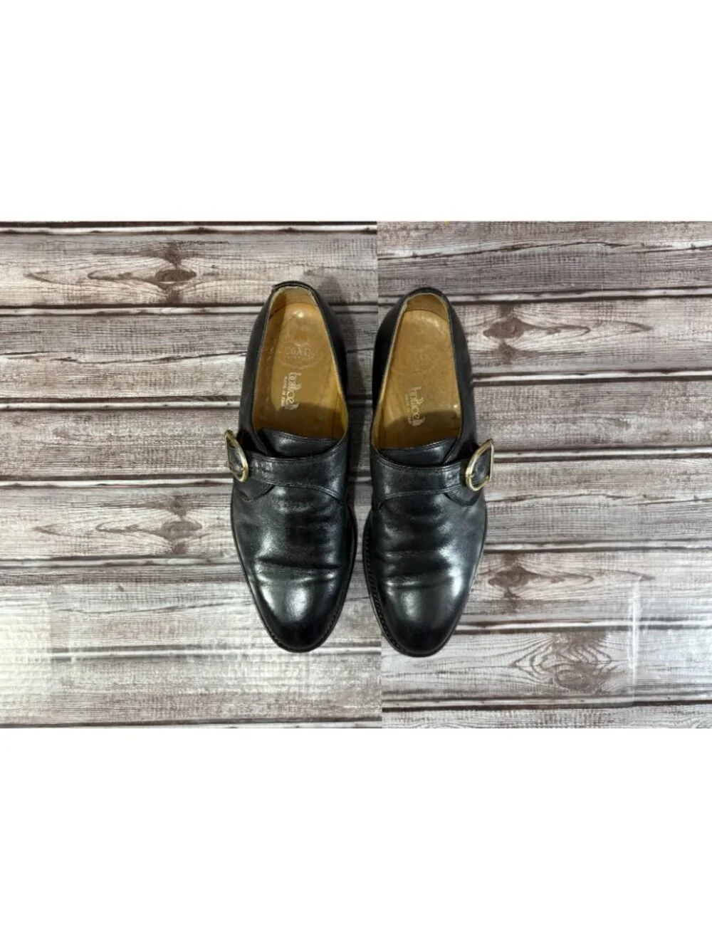 Roberto Botticelli Monk Strap leather Shoes size 7.5 Handmade Italy
